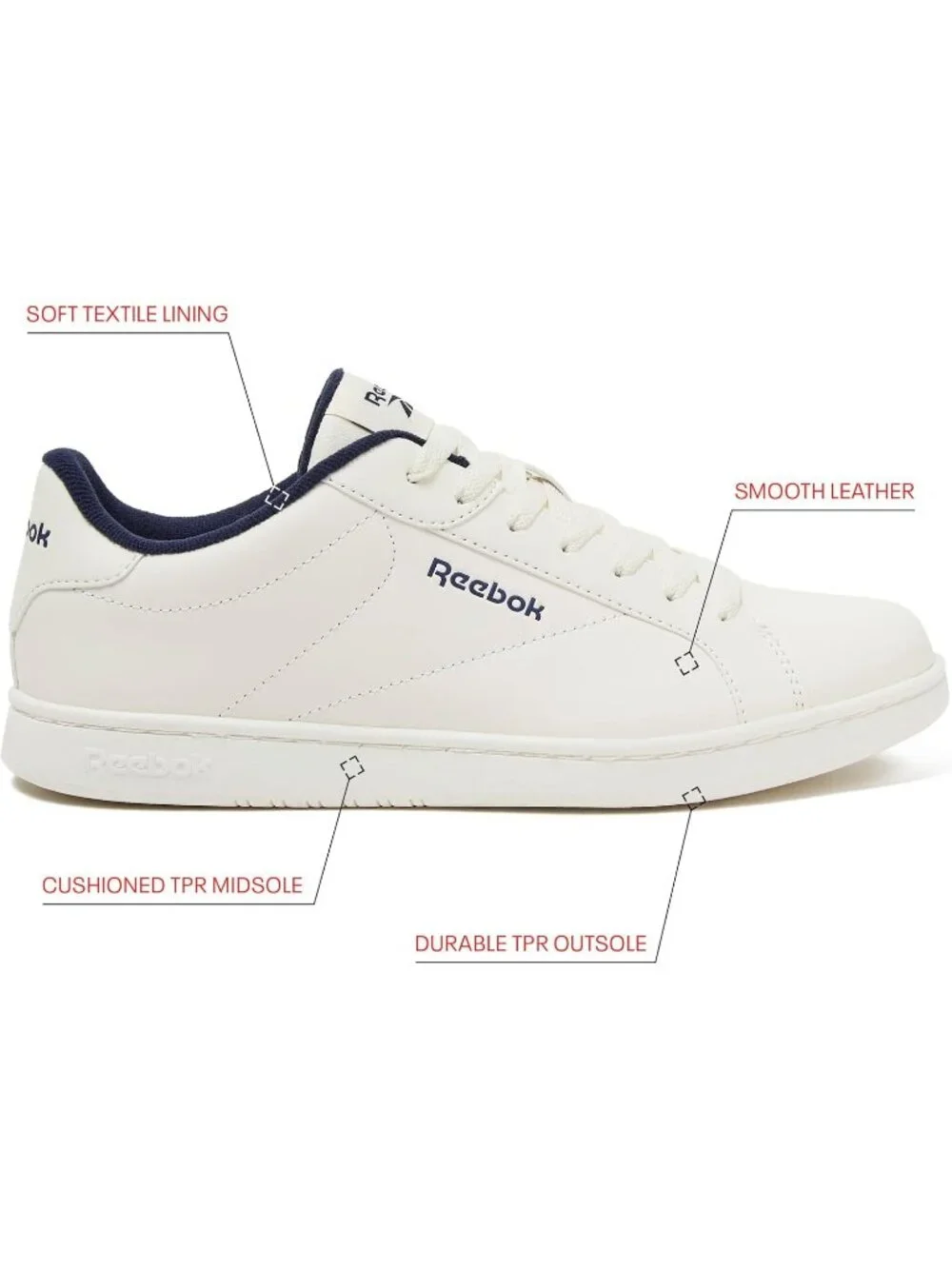 Men's Chalk Navy Tennis Shoes Casual Lace Up High Top Athletic Running Sneaker